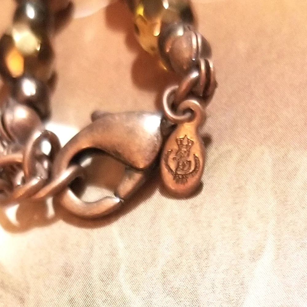 NEW Premier Designs Copper Crystals Ceramic Beads Necklace - Picture 2 of 7